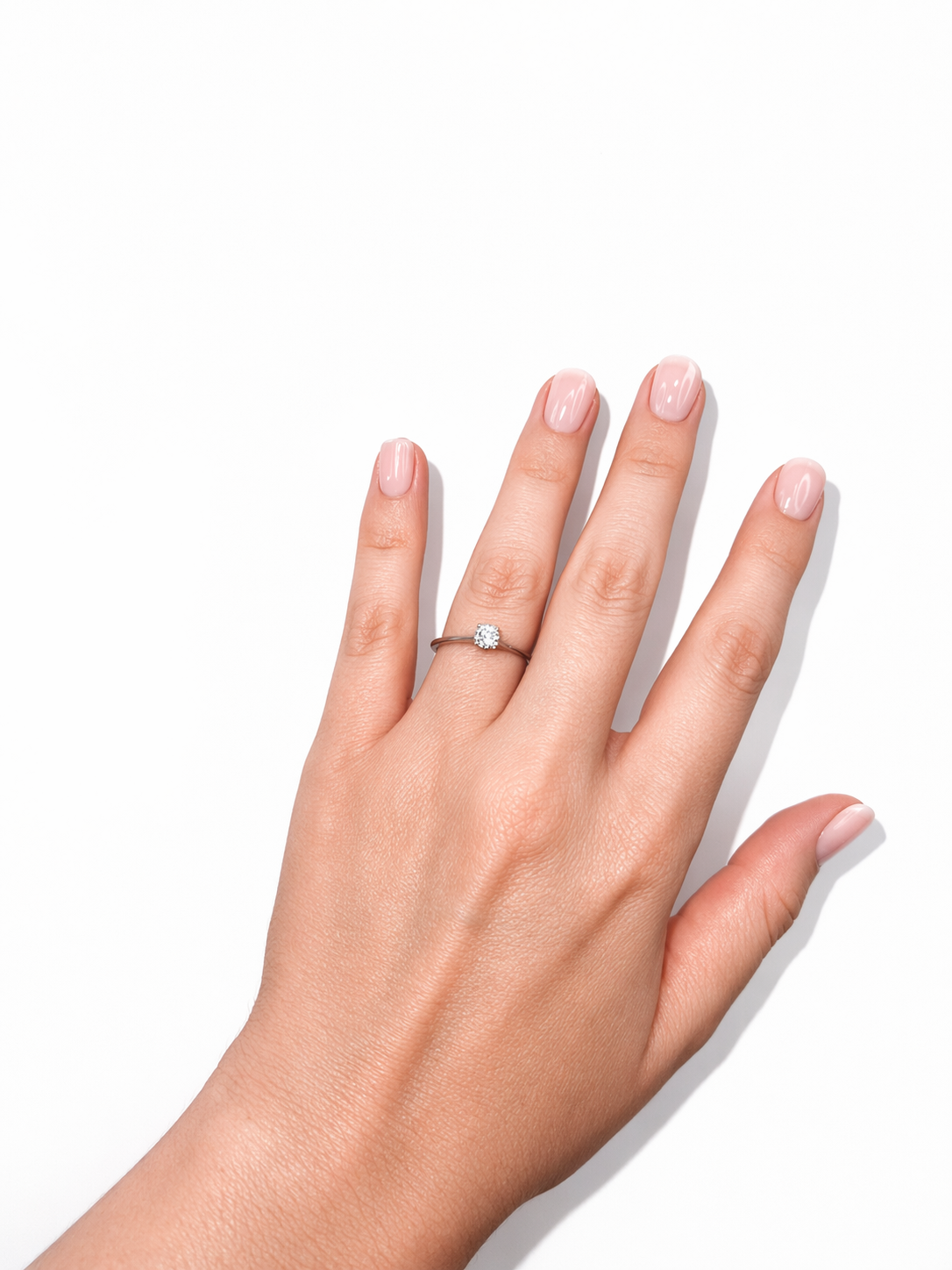 Anillo Eterna Lumina – Diamante Natural Certificado GIA en Oro Blanco 18k
