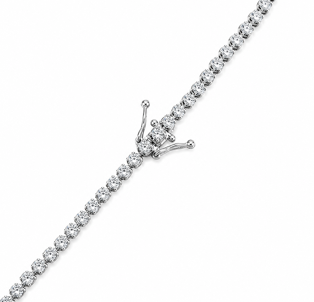 Pulsera Tennis de 1 ct de Diamantes Naturales en Oro blanco de 18k