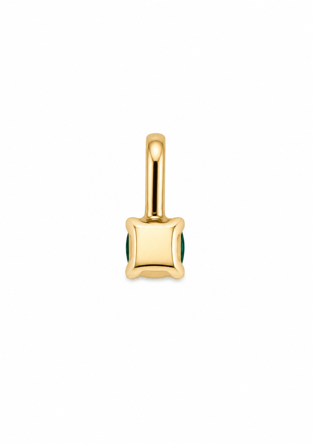 Dije Punto de Luz Esmeralda Muzo 4 mm – Esmeralda Colombiana Natural en Oro Amarillo 18k