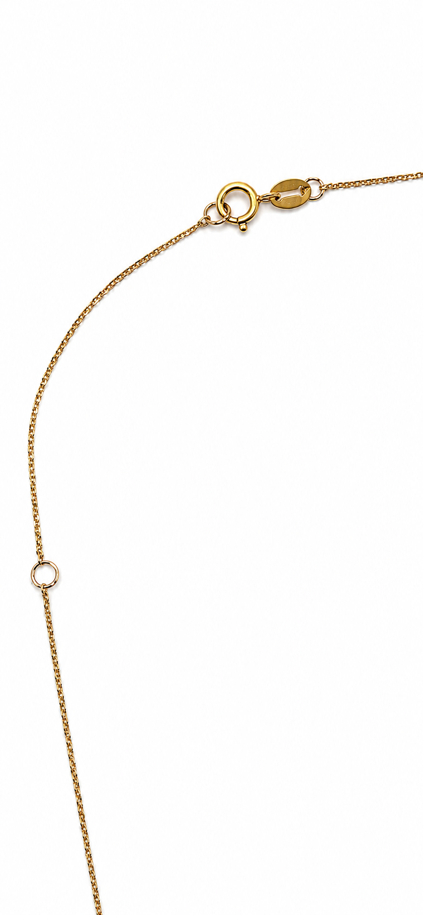 Punto de luz Esmeralda Muzo calidad alta de 4 mm en oro amarillo de 18k
