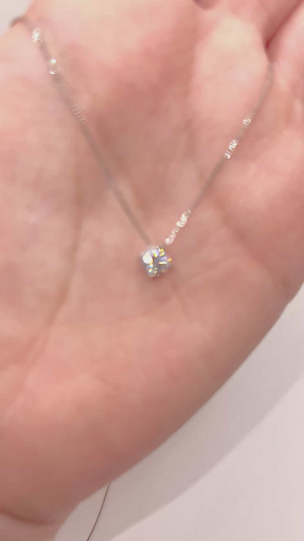 Dije punto de luz - Diamante Natural GIA 0.33 ct - color F - VVS2- corte triple excelente (3EX)
