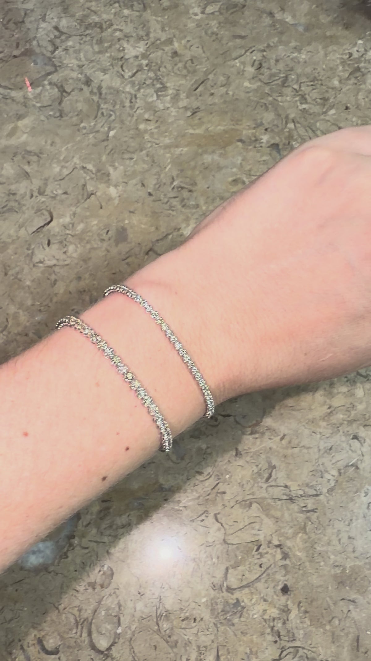 Pulsera Tennis de 1 ct de Diamantes Naturales en Oro blanco de 18k