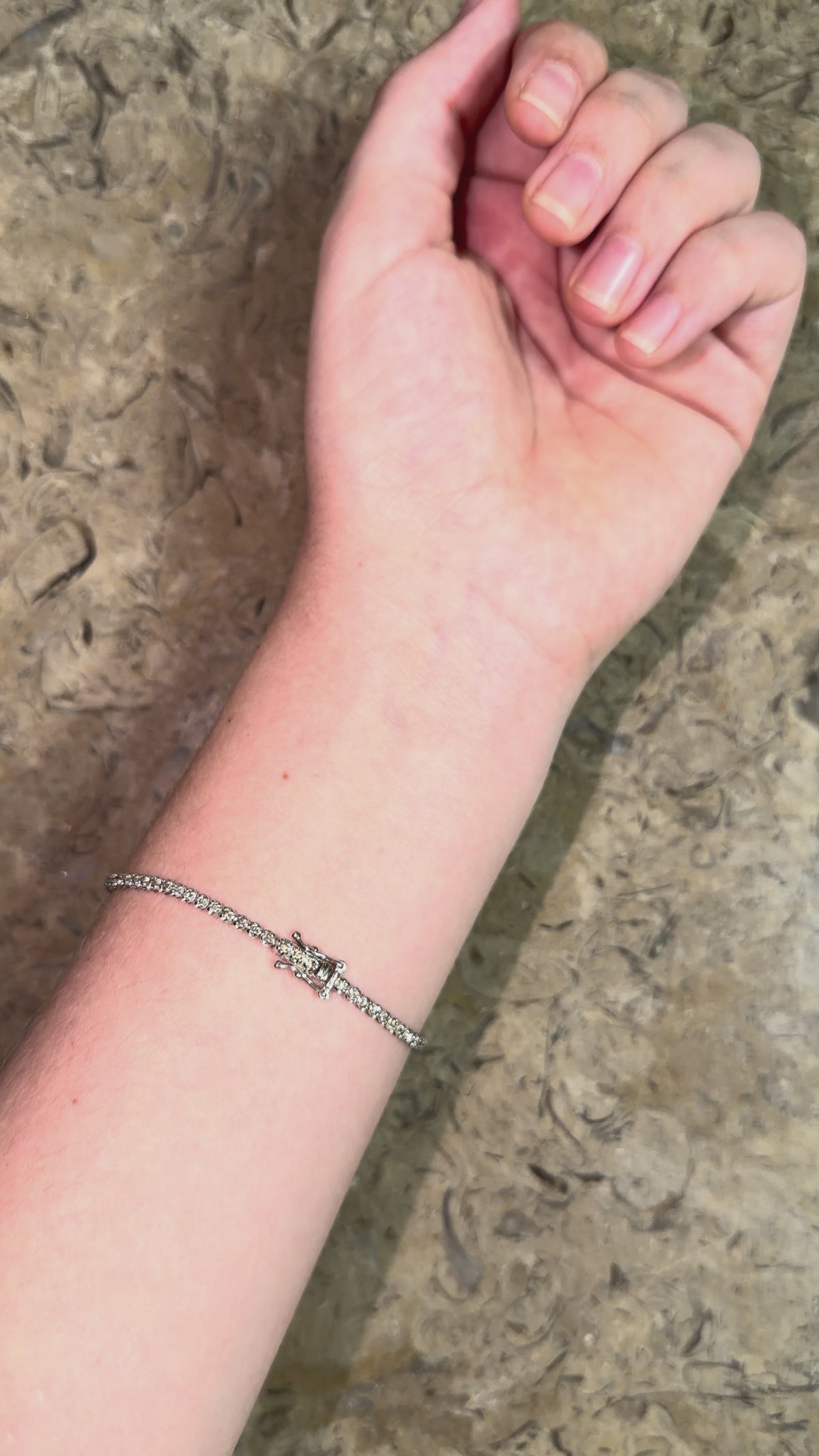 Pulsera Tennis 3 ct de Diamantes Naturales en Oro blanco 18k